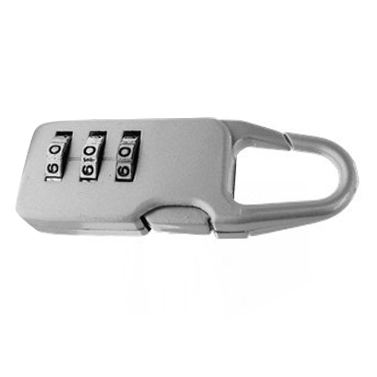 3‑Digit Combination Lock Resettable Anti Theft Zinc Alloy Padlock for Gates Backpack Drawers