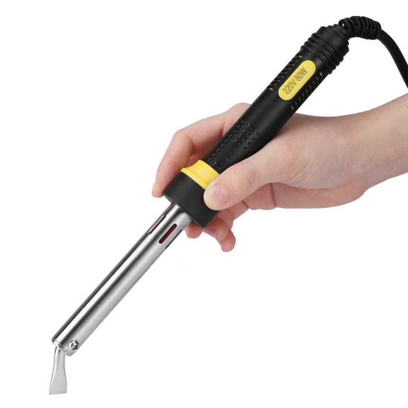 Electric Soldering Iron 80W Curved Tip External Heating
