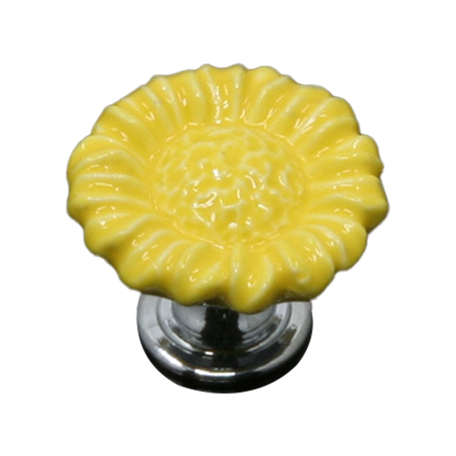 Drawer Knob Convenient Sunflower Shape Cabinet Cupboard Knob