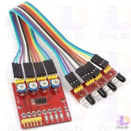 4-Way Infrared Tracking Obstacle Avoidance Sensor Module