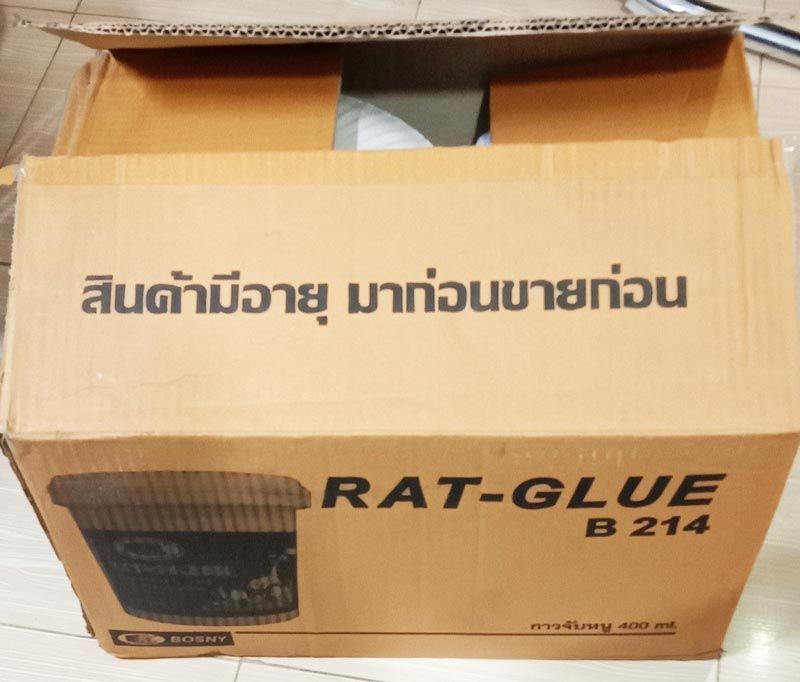 RAT CONTROL GLUE BOSNY RAT GLUE WHOLESALE 1 CARTOON (24 JARS x 400 ML )