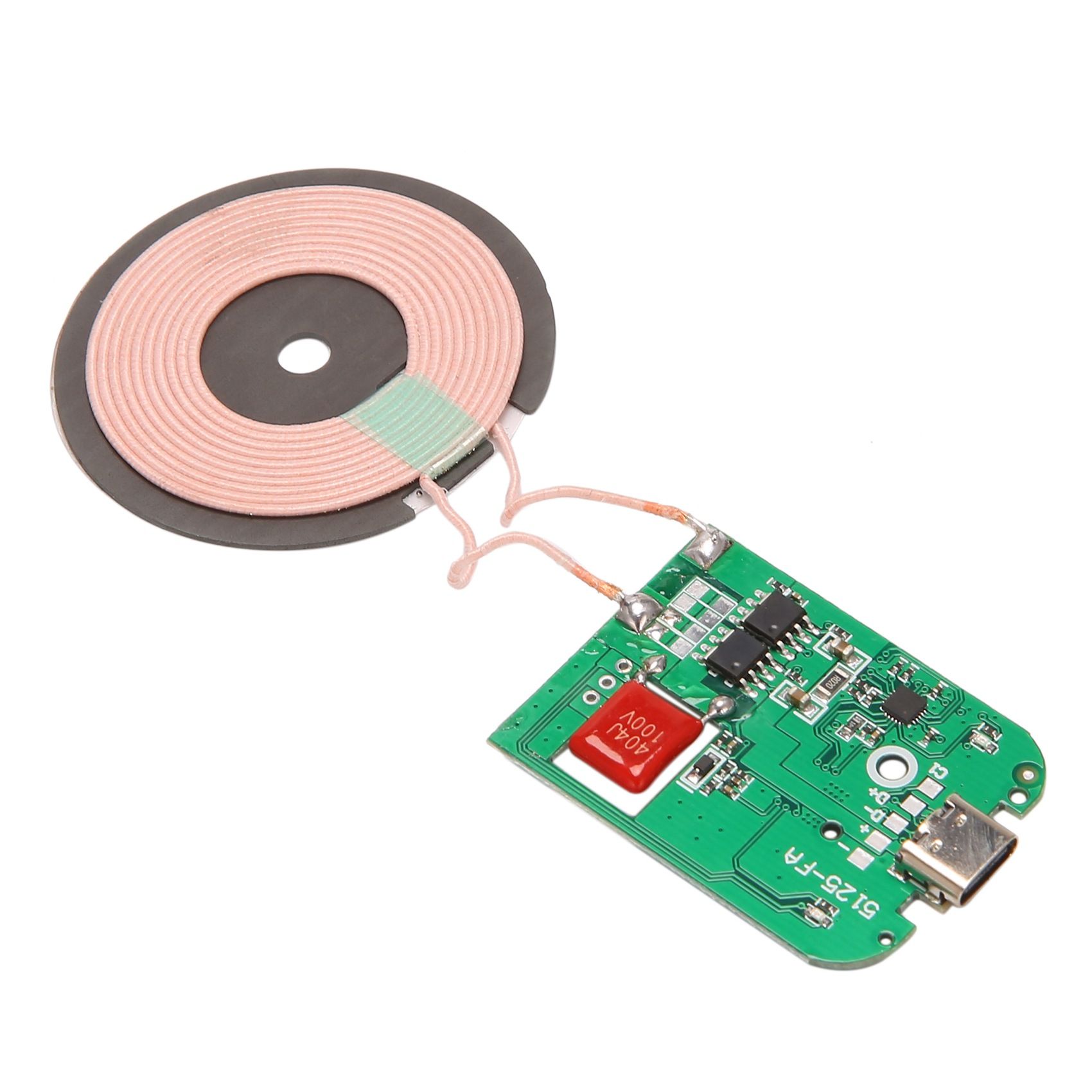 Wireless Charger Dc 5V 15W Coil Receiver Module Wireless Charger PCBA Circuit Board with Coil Pad for Charging