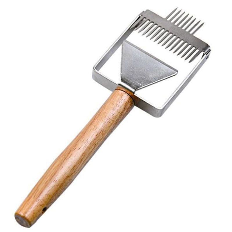 Stainless Steel Bee Hive Uncapping Honey Fork Scraper Shovel Beekeeping Tool