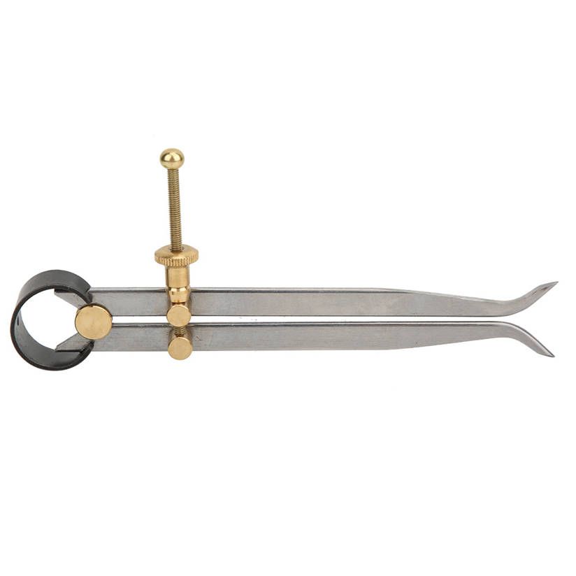 Heat Quenched Spring Divider Carbon Steel Brass Flat Leg Inside Caliper for Scribing
