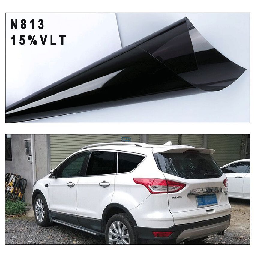 WEFILM 50X300cm Black Car Window Foils Tint Tinting Film Roll Car Auto Home Window Glass Summer Solar UV Protector Sticker Films