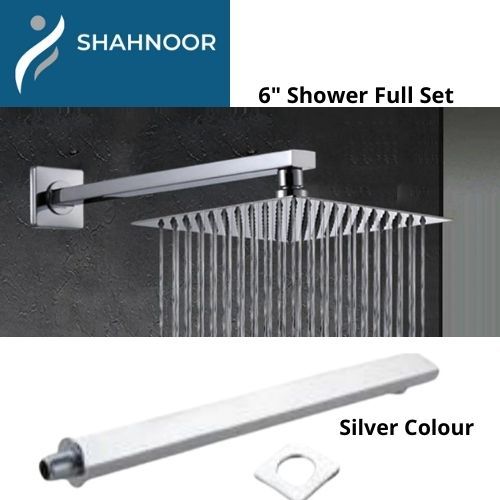 6" Square Shower (Heavy) & 16" Arm Full Set