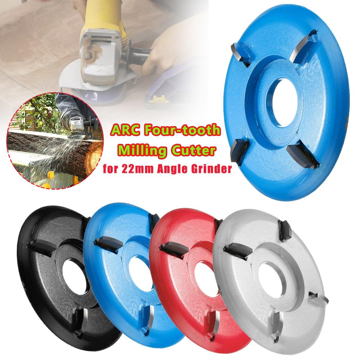 Tool parts ARC Four-tooth Wooden Carving Disc Tool Milling Cutter for 22mm Angle Grinder