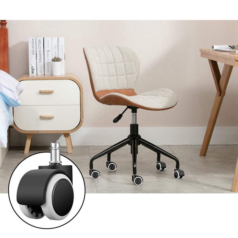 Office Chair Caster 6 pcs x Chair Replacement Wheels Swivel Casters mute hard floor castors set of roles office chair castors double castors chair castors for office/school / home
