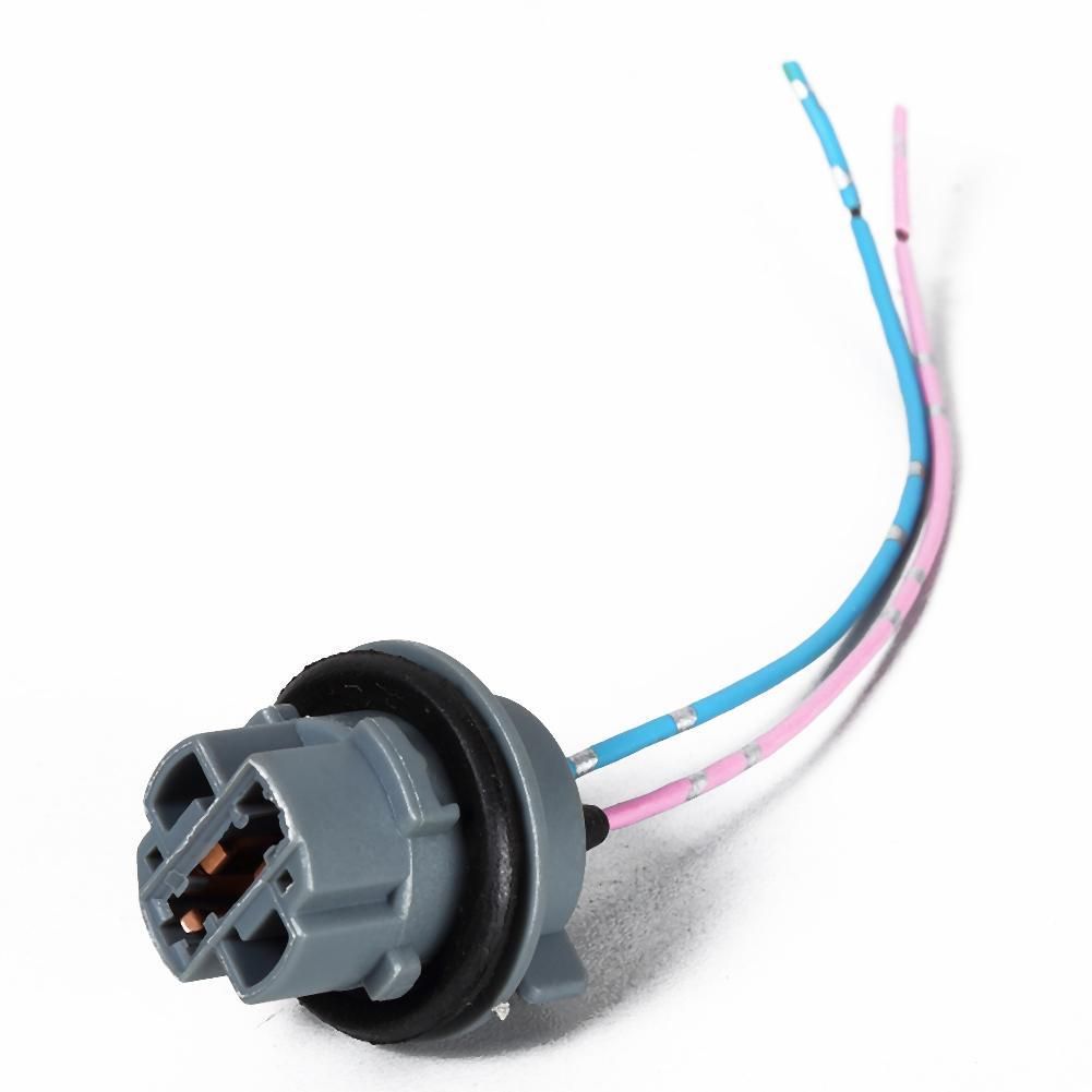 2pcs 7440 Socket Harness Plugs Connectors Pre-wired Wiring Sockets T20 Adapter Cable