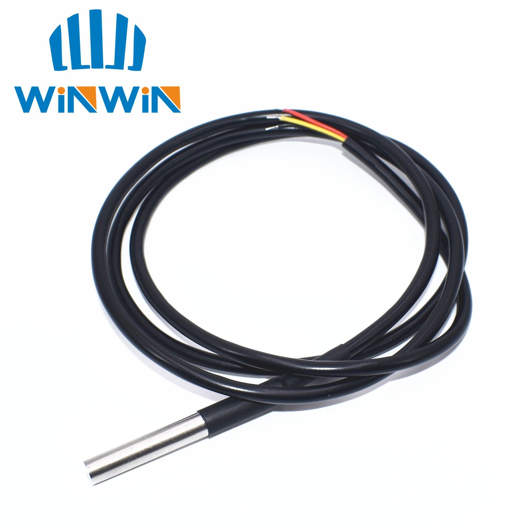 10pcs Stainless steel package Waterproof DS18b20 temperature probe temperature sensor 18B20
