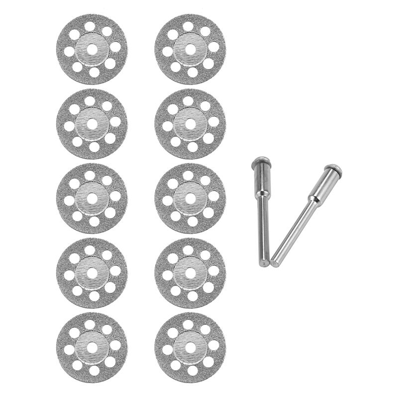 TWEXQNY-10Pcs Accessories 20mm Diamond Cutting Disc for Metal Grinding Wheel Disc Mini Circular Saw for Drill Rotary Tool