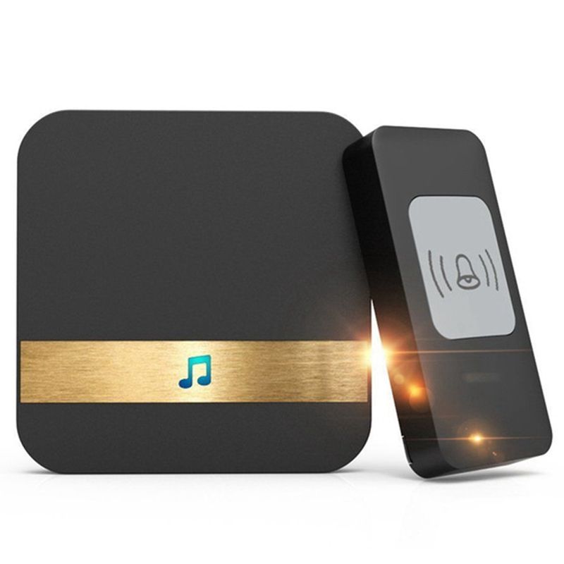 Remote Wireless Doorbell 300M Long Distance Automatic Call Bell Intelligent Electronic Waterproof Bells Smart Home Accessories(Us Plug)