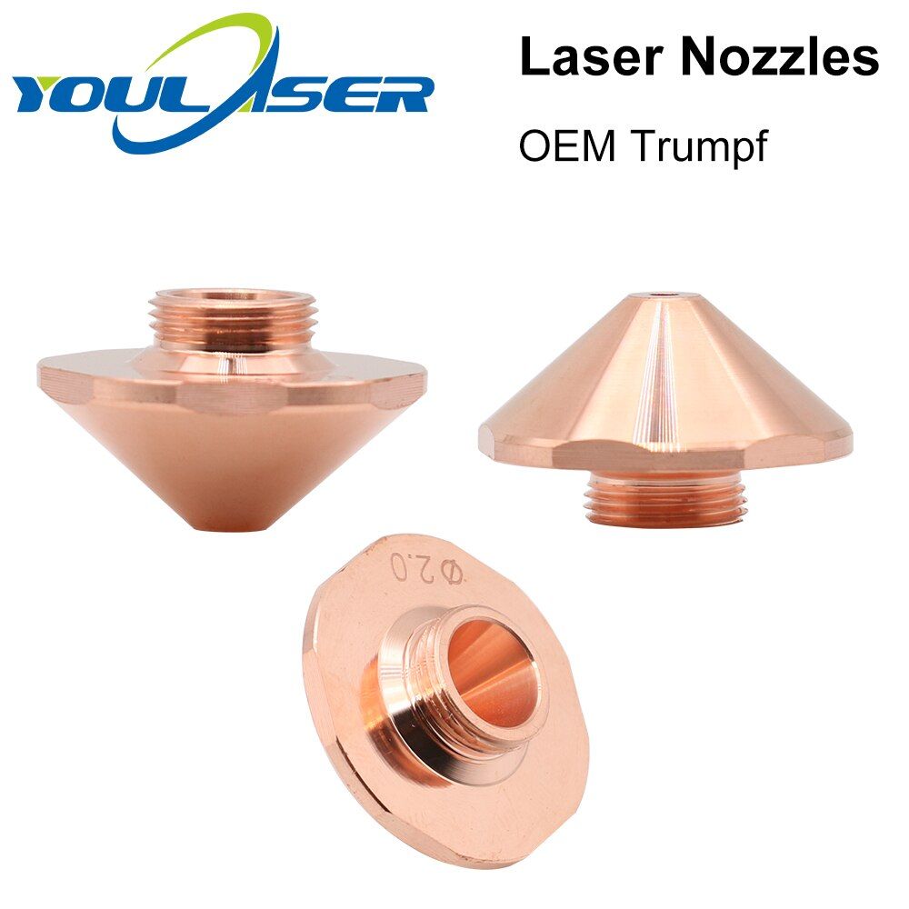 Trumpf Laser Cutting Nozzles Caliber 0.8mm-1.7mm Single Layer Dia.24 for Fiber Laser Cutting Head