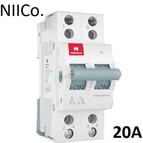 Circuit Breaker Havells MCB-Double Pole 20A 10KA