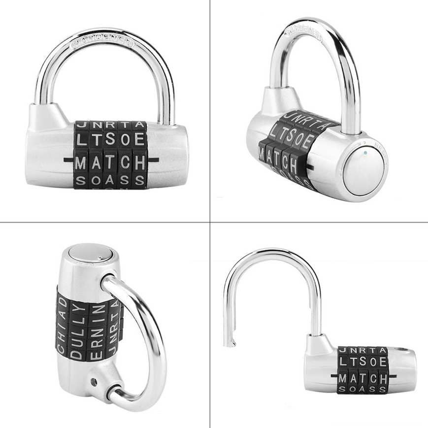 5 Digit Combination Padlock Travel Suitcase Security Password Anti-theft Lock