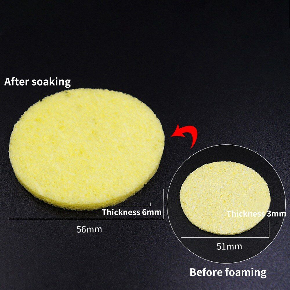LUXIANZI 10/20PC ing Sponge er High Temperature Resistance Electric Welding Soldering Iron Tip er Pads Tools