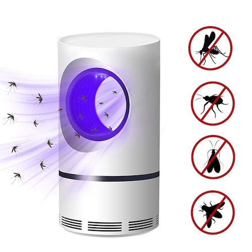 USB Mosquito Lamp Physical Silent Mosquito Killer - White