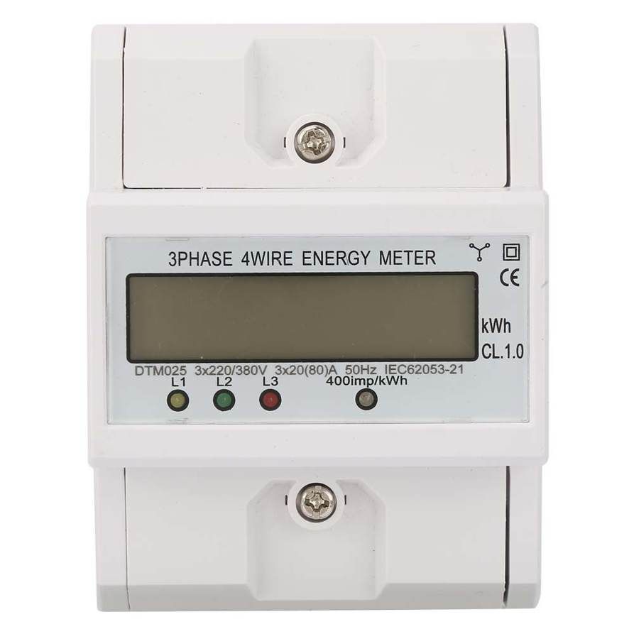 220/380V 20-80A Energy Consumption LCD Digital Electric Power 3 Ph 4P KWh Meter