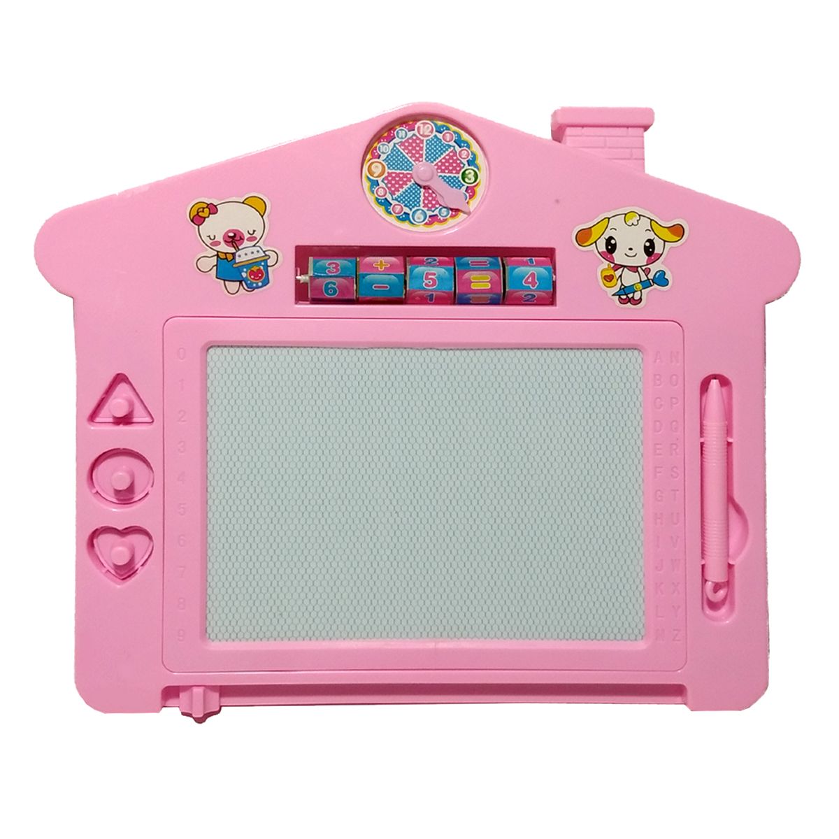 Single Sided Home Shaped Magnetic Magic Slate - (Color May Very)
