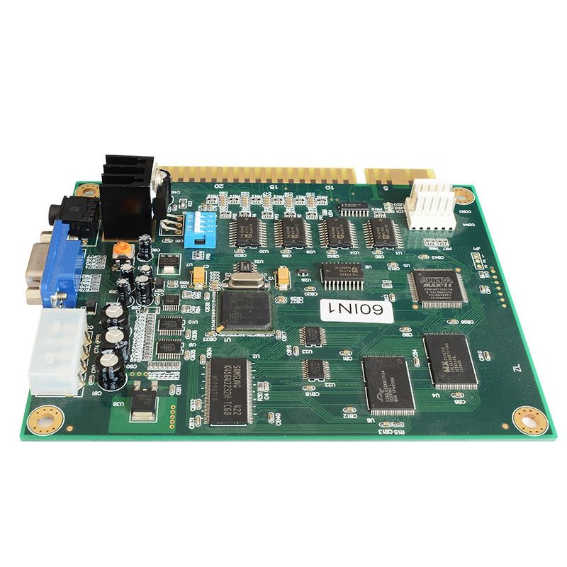 60 In 1 Classical Game Pcb Board For Jamma Arcade Game Machine Vertical Video Cga Vga Output Table Top Coin Operated Arcade Accessories
