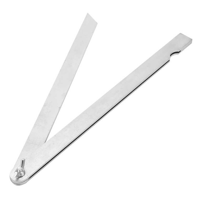 Woodworking Foldable Carbon Steel Angle Gauge Line Ruler Universal