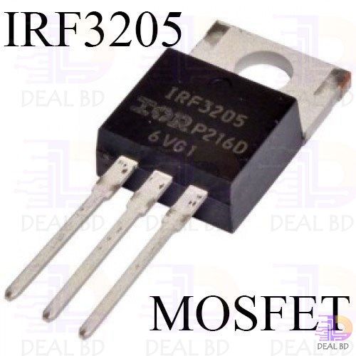 IRF3205 MOSFET IC A Class IRF 3205 55V 110A 200W TO-220 N Channel Power MOSFET 3 Pin Transistor IC Electrical Circuitry & Parts