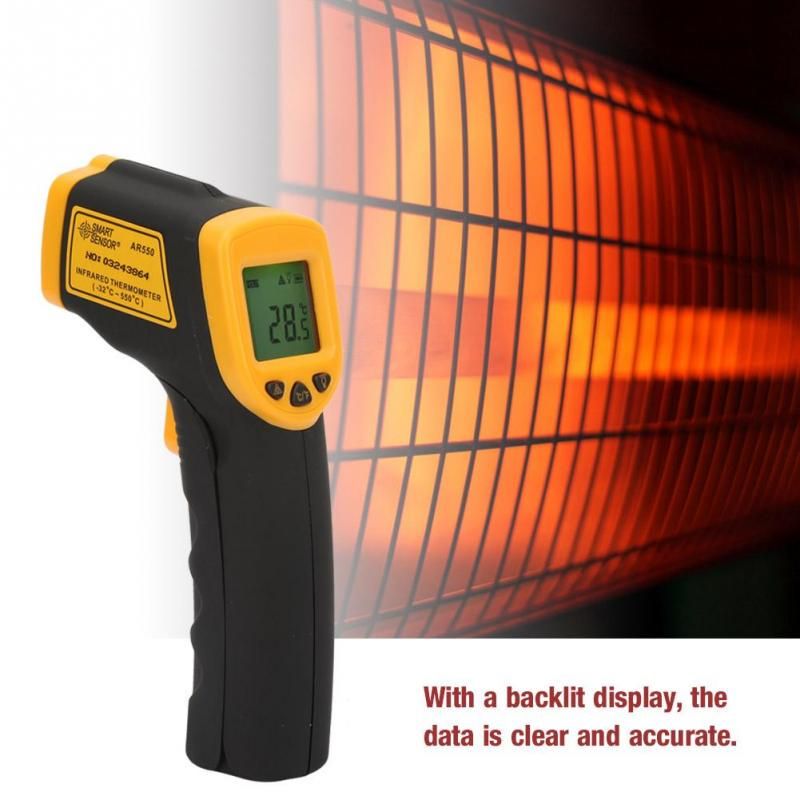 Smart Sensor Digital IR Infrared Thermometer Temperature Meter AR550