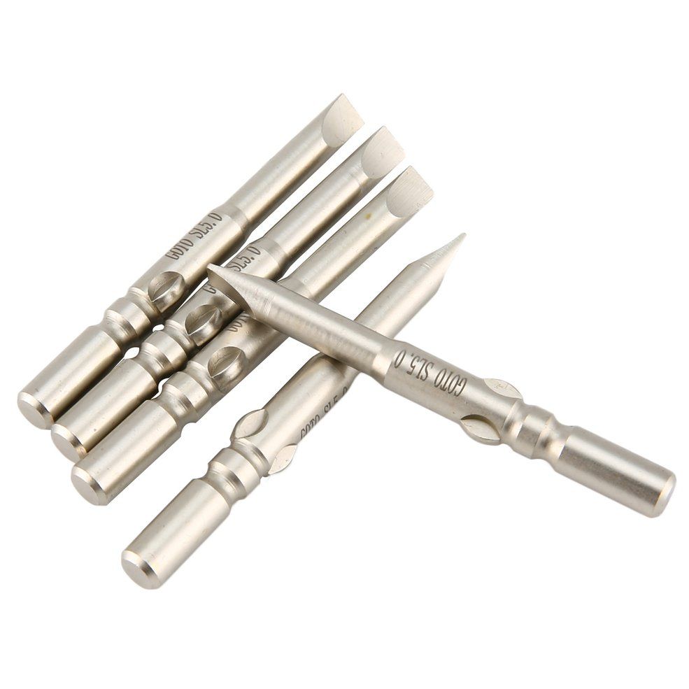 GOTO 5Pcs 60MM Slotted Head Magnetic Screwdriver Bits Set Drills/Screwdiver