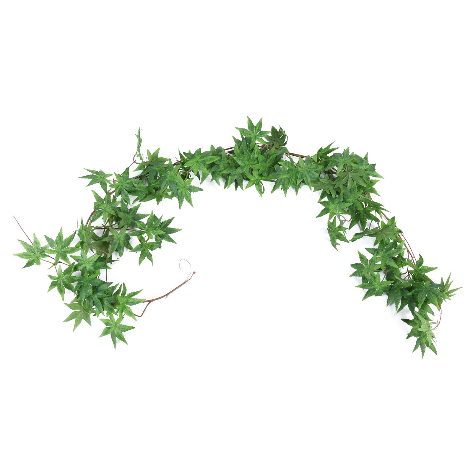 1.8m/5.9ft Artificial Rattan Faux Leaves Simulation Greenery