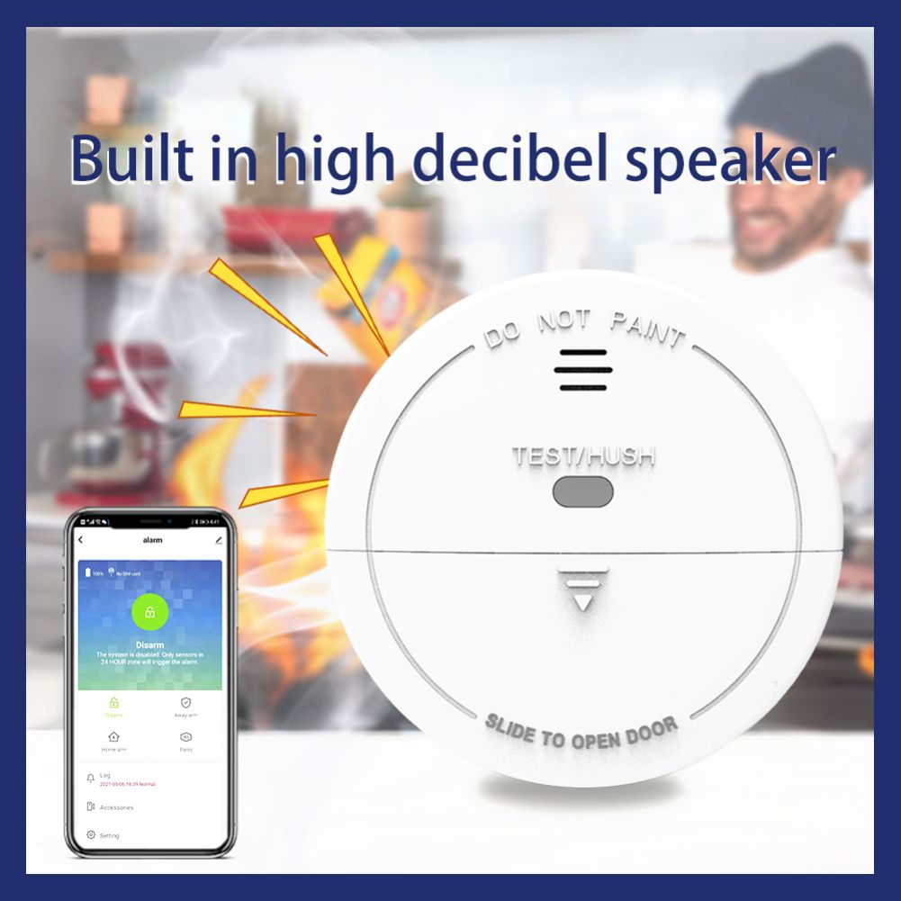 Tuya Smoke Alarm Intelligent WiFi Detector Networking Alarm System