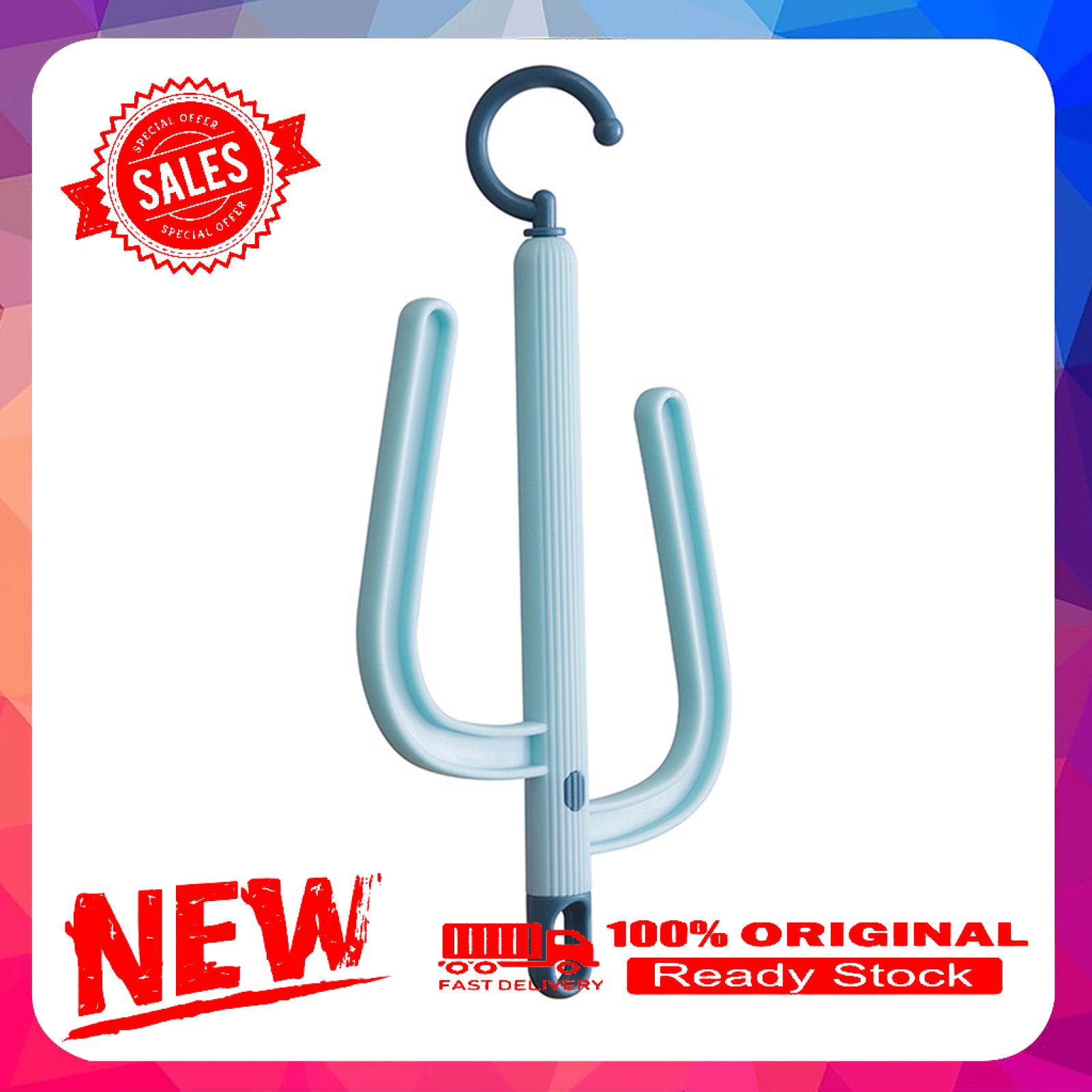 Hanger Hook Multifunctional Rotatable Organizer Space-saving Shoe Storage Holder Rack for Home