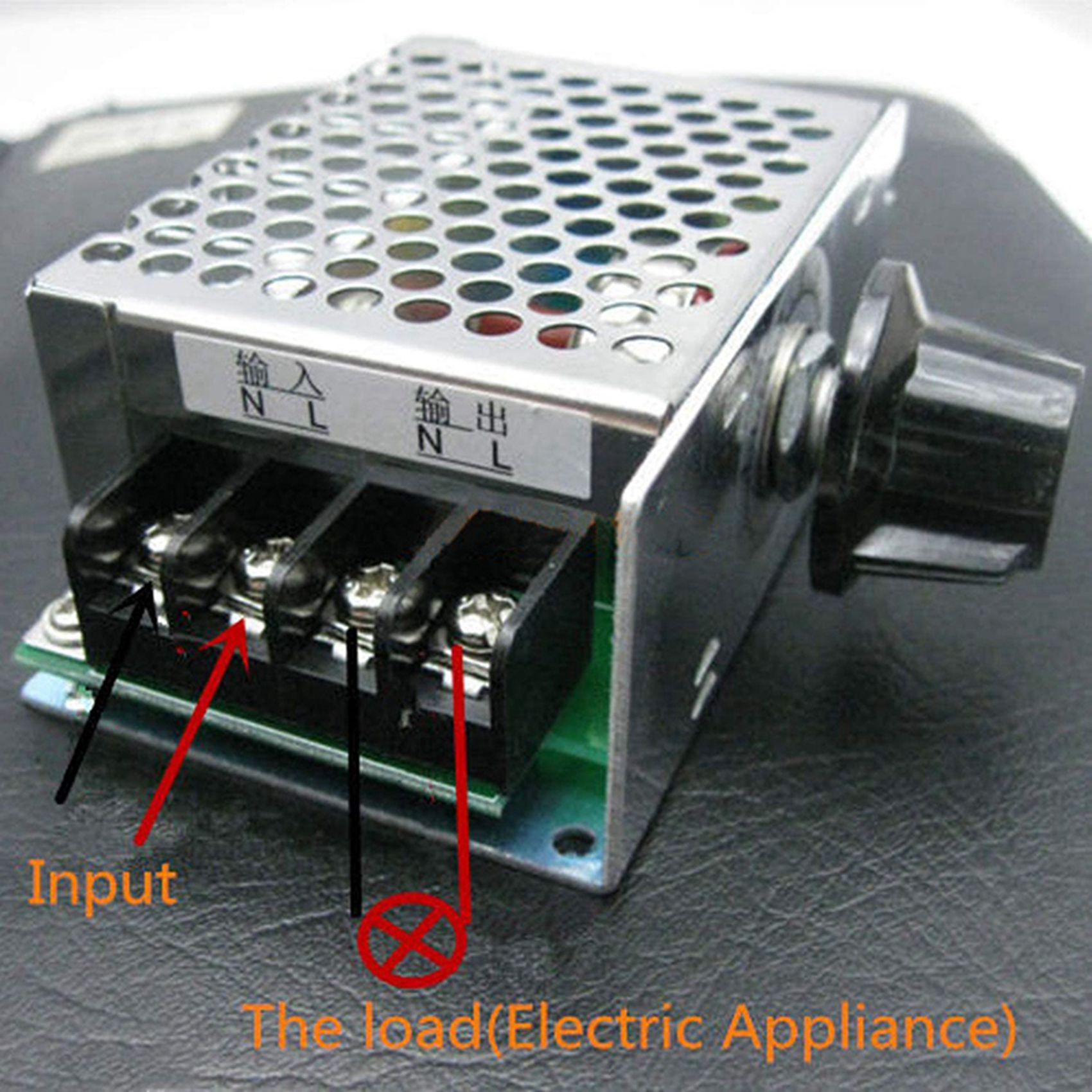 2X Motor Speed Controller 4000W Adjustable Voltage Regulator SCR High  Temperature Governor Dimmer Controller