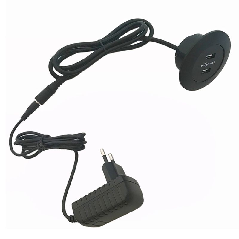Power Recliner Charger Power Adapter Plug Socket Sofa Dual USB Charger for Home Cinema Lounge Chair EU Plug