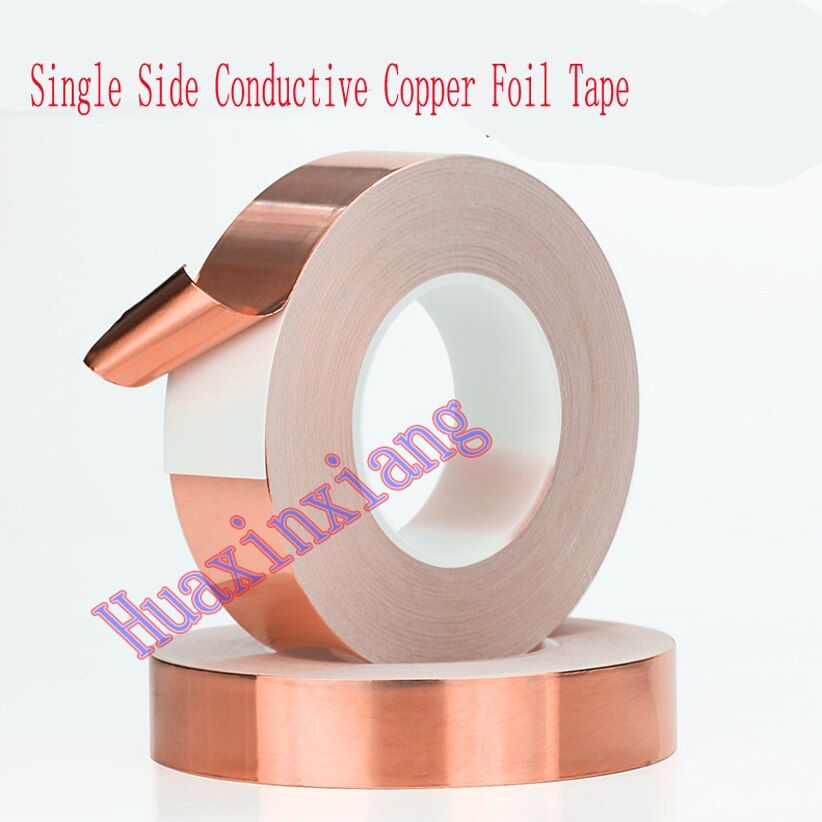 25meters Single Side Conductive Copper Foil Tape EMI Electromagnetic Shielding