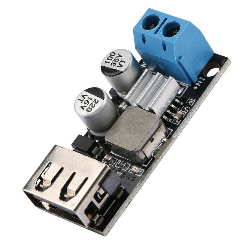 DC 6V-32V To 5V 24W Step-down Power Supply Module USB QC3.0 Quick Charge Board