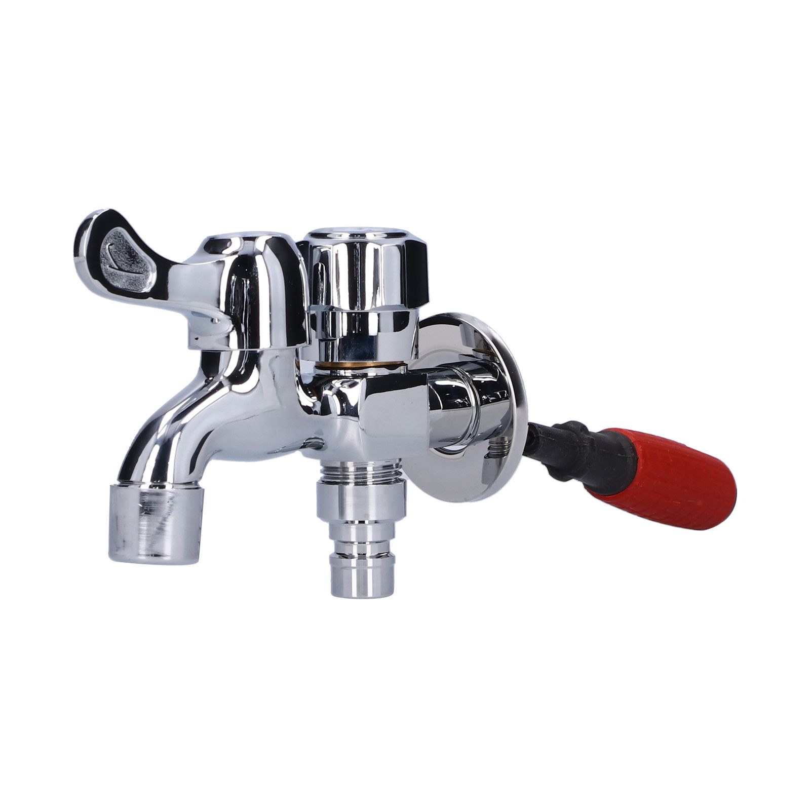 Limeng La G1/2 Male Thread Faucet Stainless Steel Double-Use Water Tap for Bathroom Washing Machine