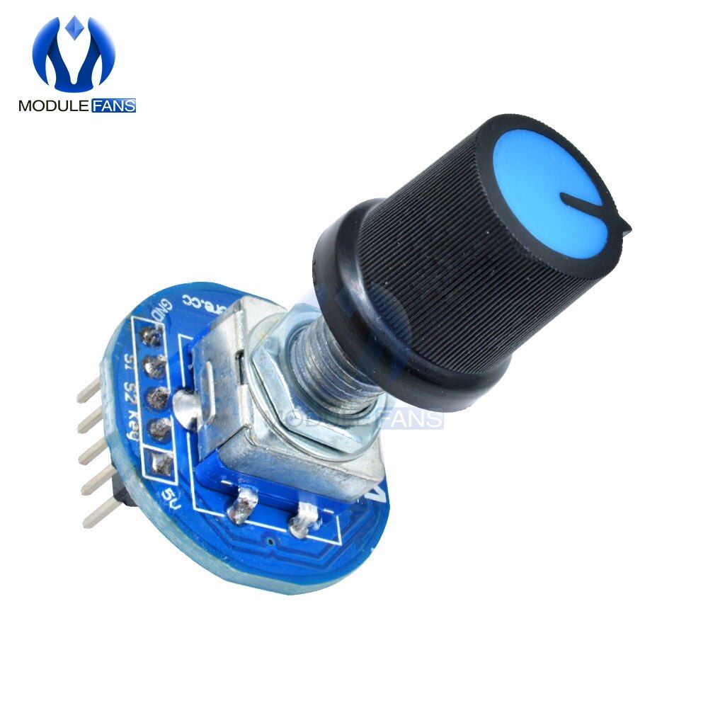 Rotating Potentiometer Knob Cap Digital Controller Module Rotary Encoder Controller Switch 5V Diy Kit Electronic PCB Board