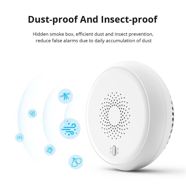 Tuya Zigbee Smart Smoke Sensor Smart Home Device Surveillance Wireless Smoke Detector