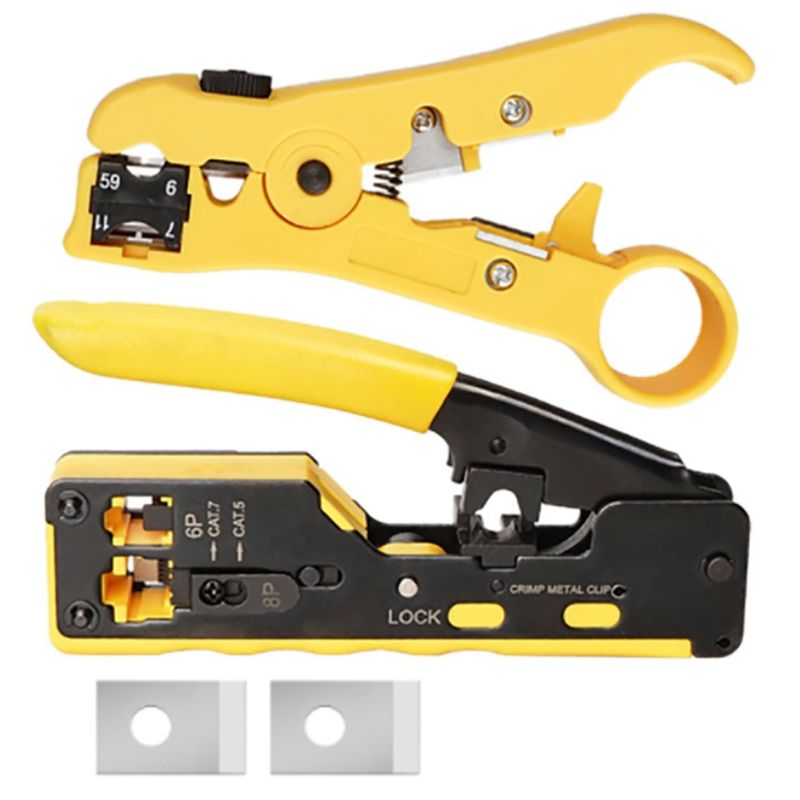 EZ Rj45 Pliers Crimper Cat5 Cat6 Cat7 Network Tool Rg Rj 45 Etrnet Cable  Pressing Clamp Tongs Clip Rg45 Lan