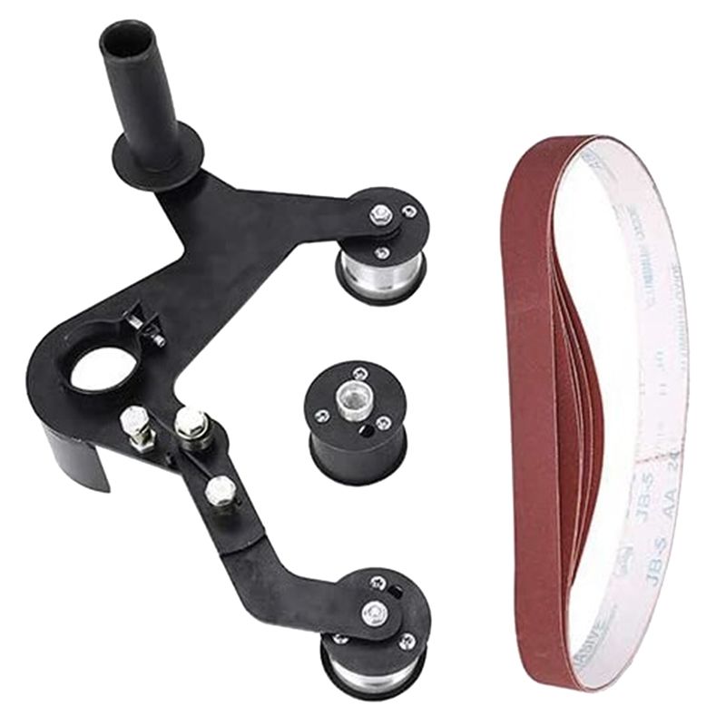 Abrasive Belt Grinder Accessory Bracket Angle Grinder Tube Tool Adapter Bearing Iron Polishing Support Accessory
