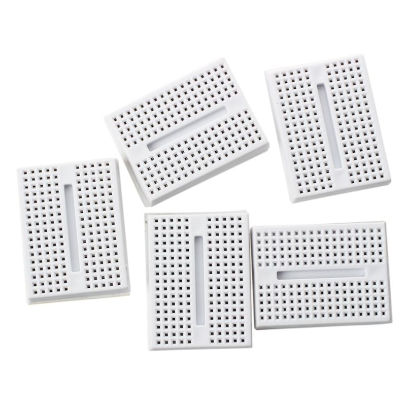 5x ZY-170 Mini Solderless Prototype Breadboard for Arduino Shield White