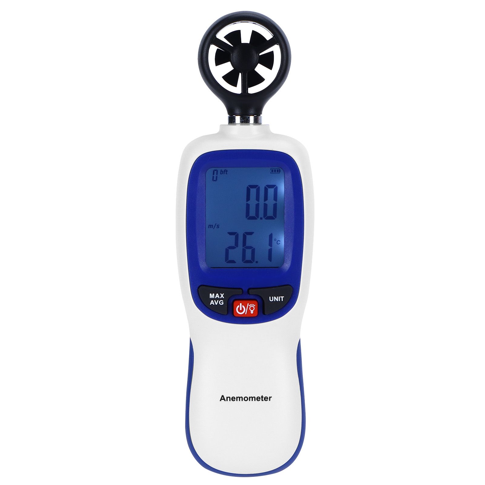 WT82B Digital Anemometer Wind Speed Gauge Meter FBM