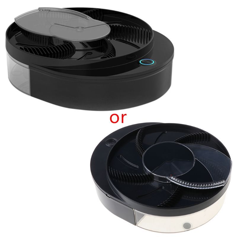 USB Type Fly Trap Bait Electric Flycatcher Automatic Device Catcher Trapper Pest Insect Flytrap for Garden Kitchen Home（black）