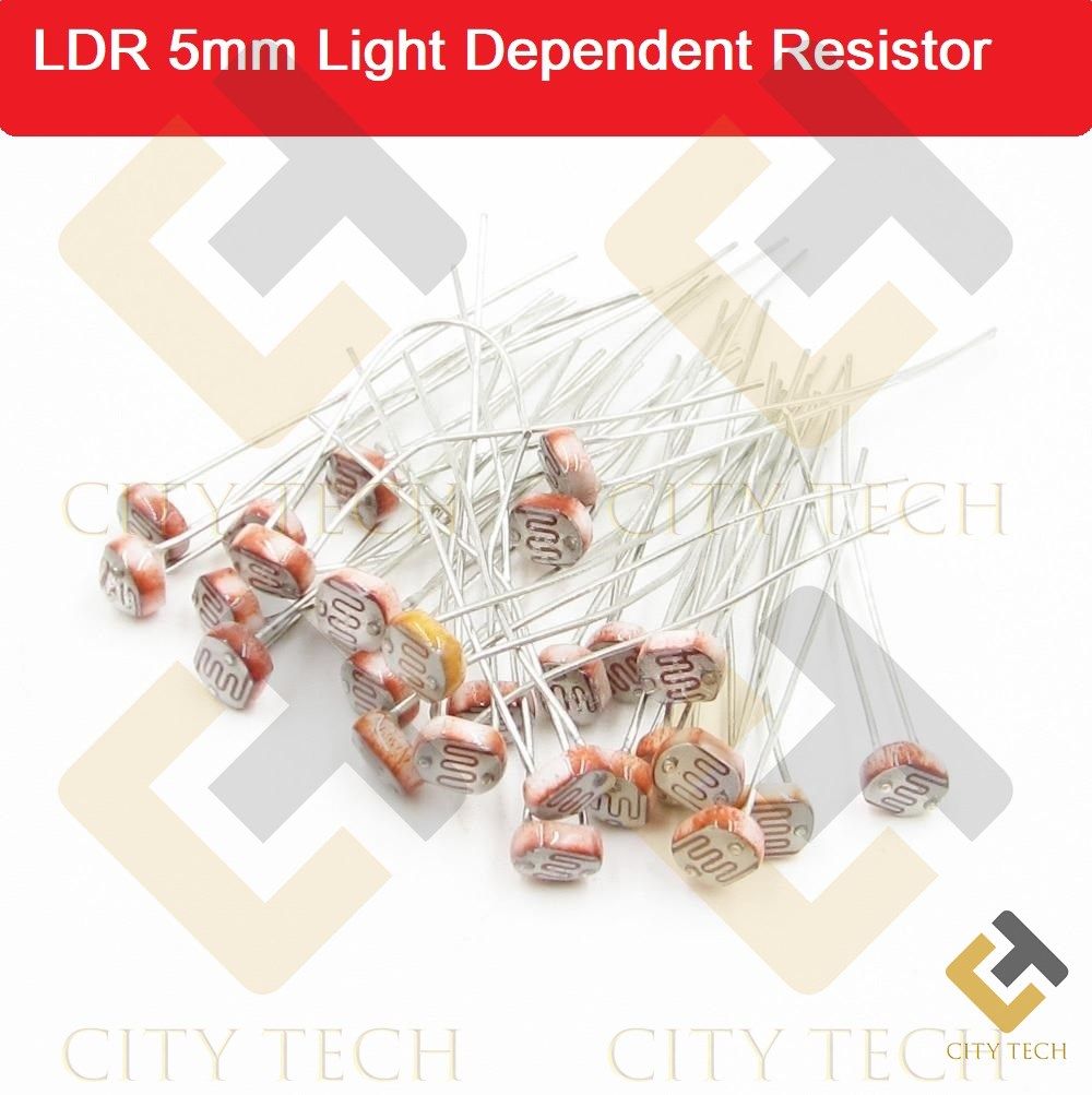5mm Light Dependent Resistor-(LDR)- 10Pcs