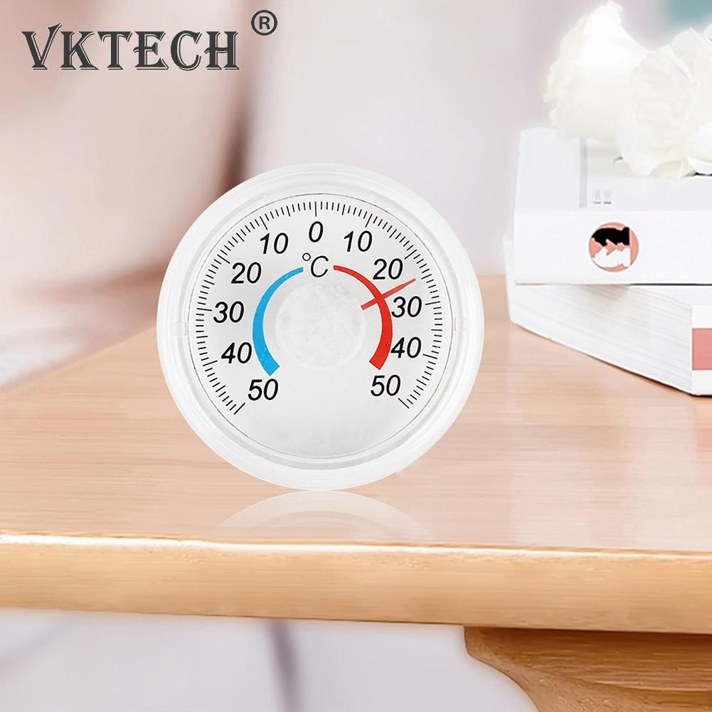 Mini Pointer Tature Meter Portable Pointer Plastic Outdoor Window Garden Home Graduated Disc Thermometer