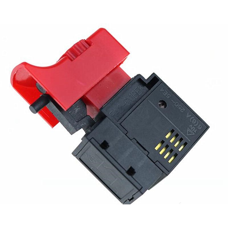 BRADOO 1PCS FA2-6/1BEK 250V 6A 5E4 Lock on Power Tool Electric Drill Trigger Switch Electric Tool Fittings Switch