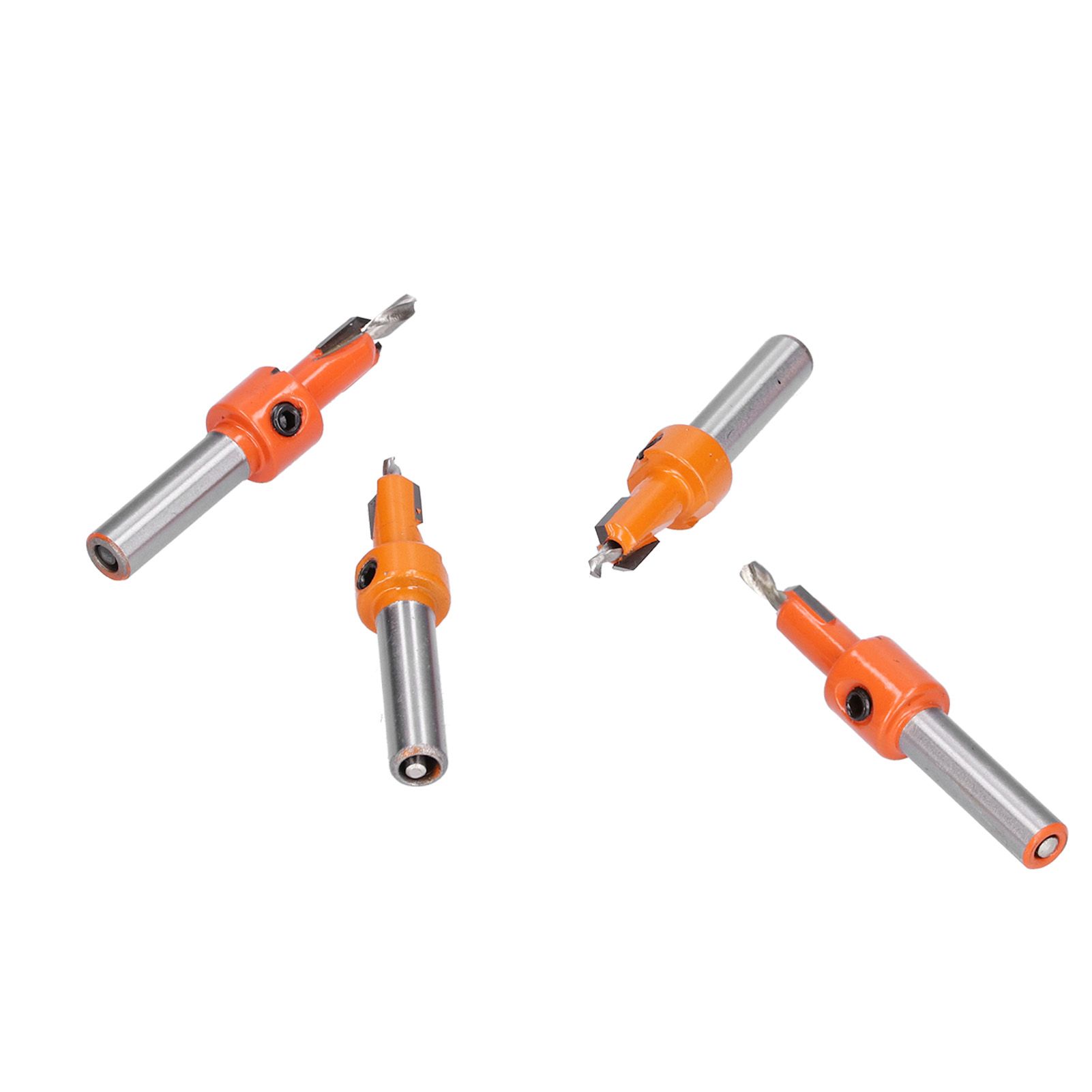 Romeng La 4 Pcs Countersink Drill Bit Set High Hardness Strong Cutting Force Durable Wood for Carpentry