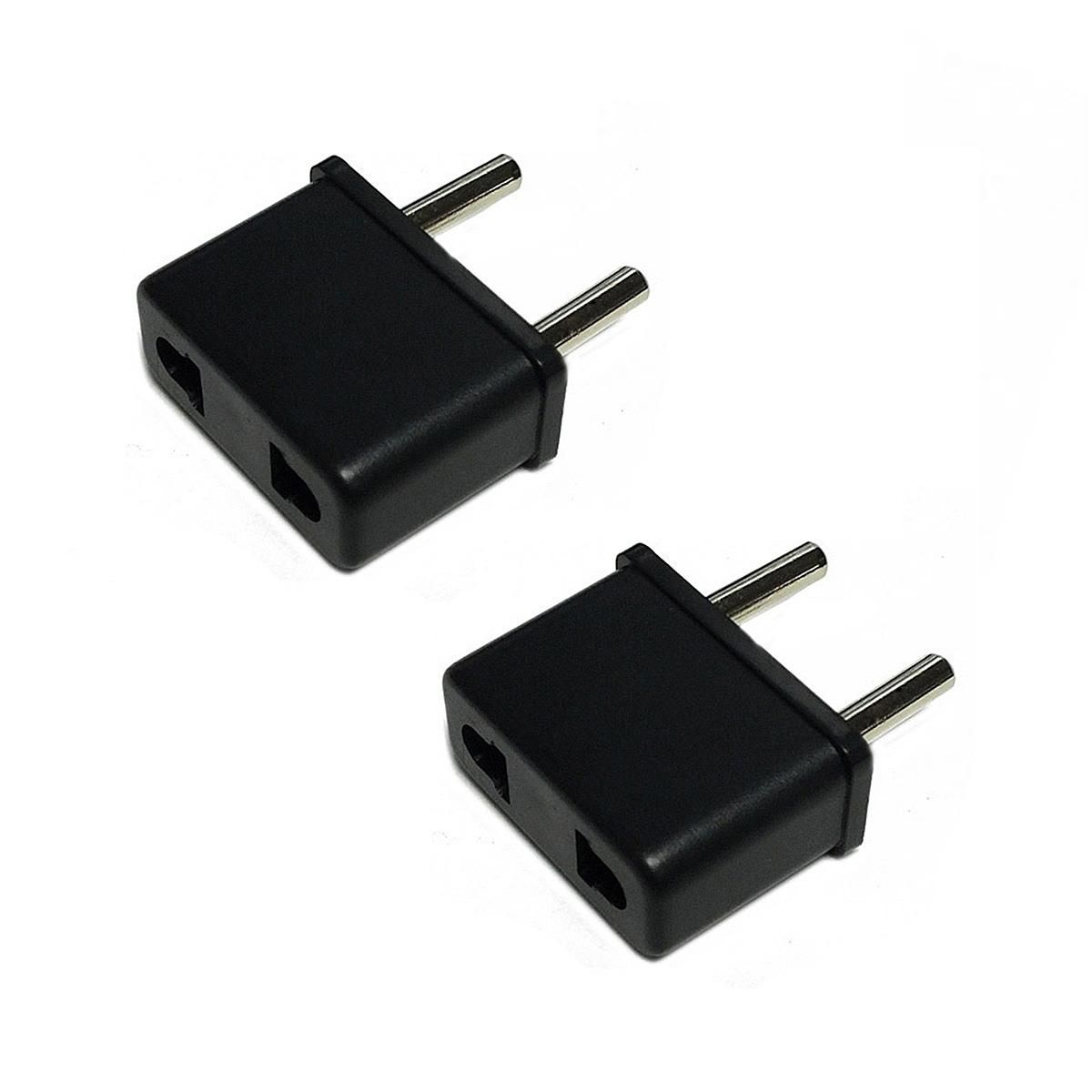 6A Convenient EU Plug to EU/ US Socket Power Adapters (2PCS)