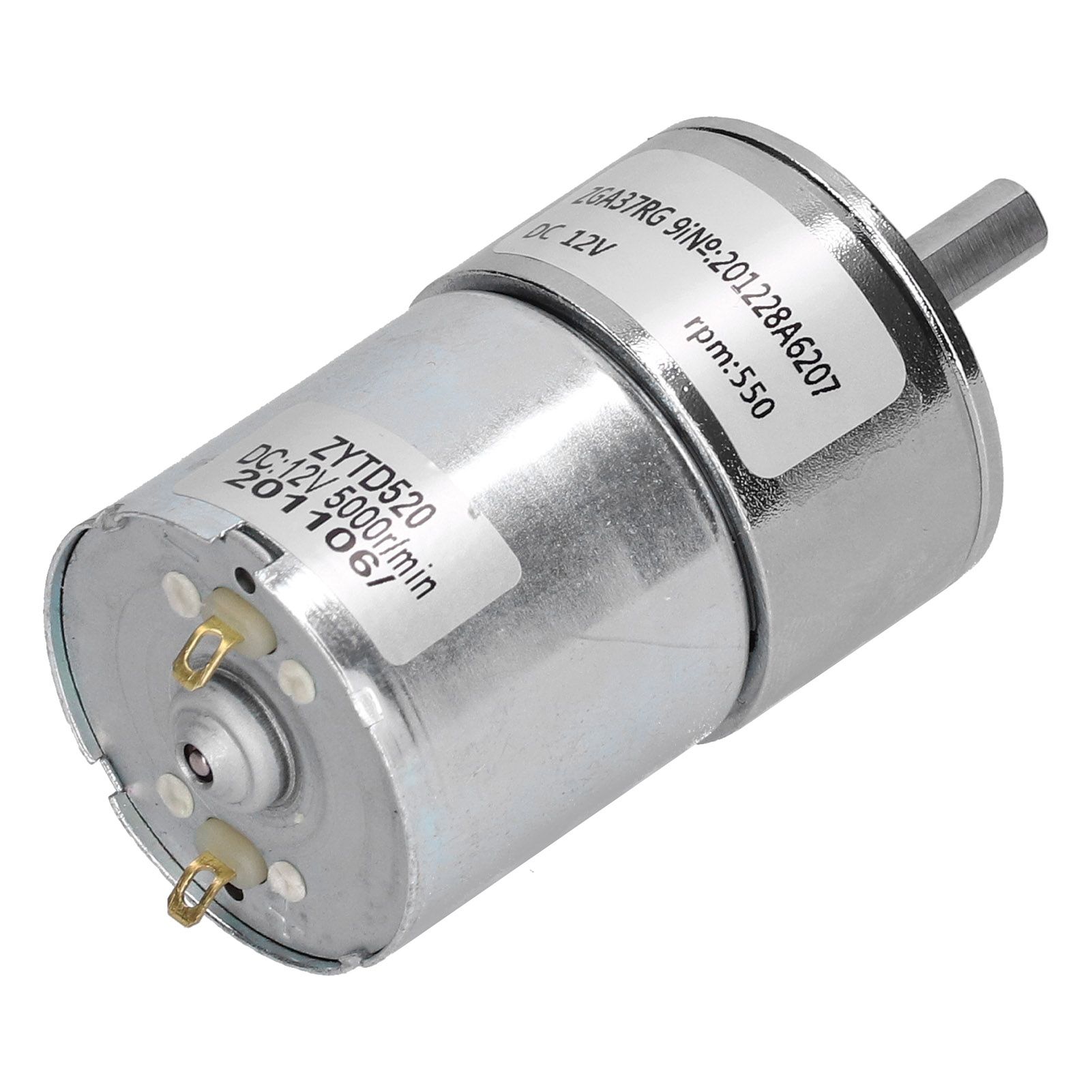 550R/110R/12R/29R Electric Gear Motor Micro Reduction w/Central Output Shaft 12V
