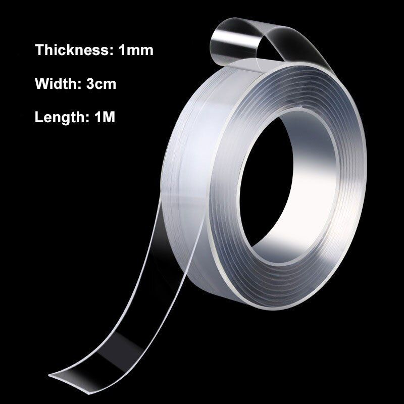 Transparent Double Sided Tape Washable Nano Tapes Household Wall Hangings Adhesive Glue Tapes Car Sticker Auto Adhesive Tape